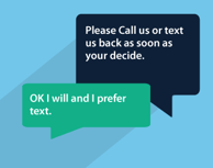 Text Messaging for contact center and call centers