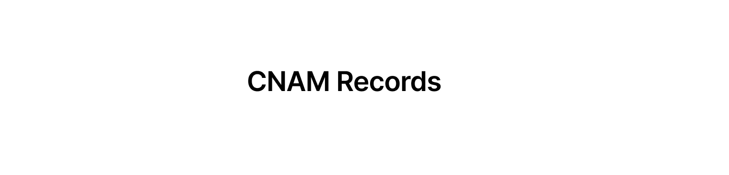 CNAM Records & Information